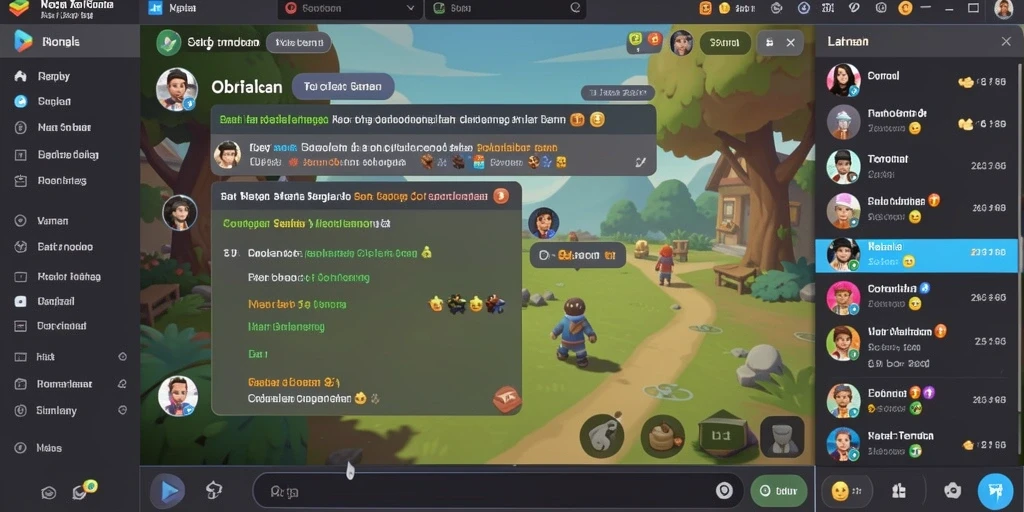 Ilustrasi interaksi antara pemain dalam mode multiplayer.