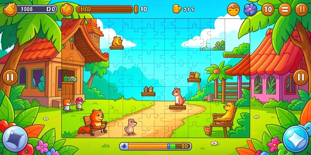 Gameplay seru dengan banyak tantangan menunggu.