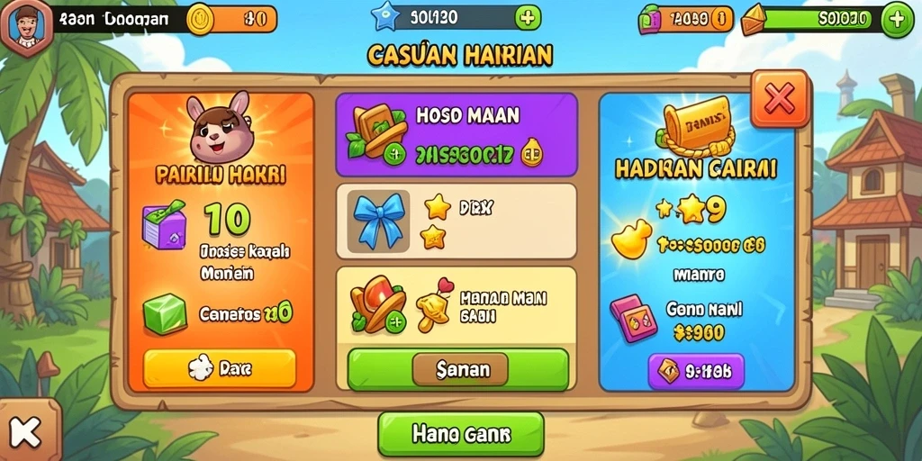 Grafis yang menarik dan penuh warna.